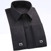 French Cuff Formal Business Dress Shirt Tuxedo with Cufflinks