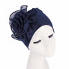 New Beautiful Flower Elastic Cloth Head Wrap Hat