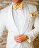 High Quality One Button White Paisley Tuxedo (Jacket+Pants+Tie)