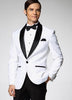 High Quality One Button White Paisley Tuxedo (Jacket+Pants+Tie)