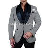 High Quality One Button White Paisley Tuxedo (Jacket+Pants+Tie)