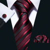 New Red Striped Fashion Designer Ties