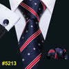 New Red Striped Fashion Designer Ties