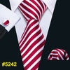 New Red Striped Fashion Designer Ties