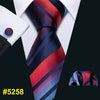 New Red Striped Fashion Designer Ties