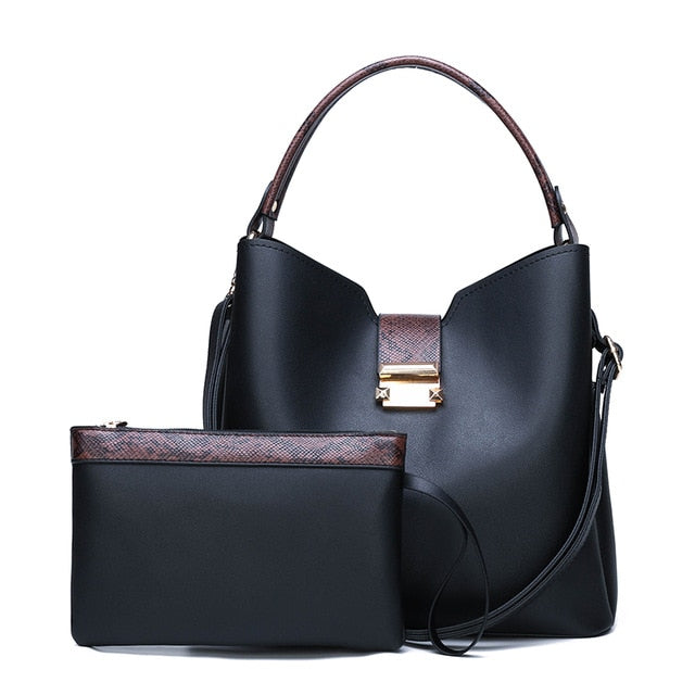 Fashion Clutches High Quality Leather Handbag Sets
