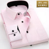 mens work shirts Brand soft Long sleeve square collar regular  solid plain/ twill men dress shirts white male tops