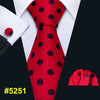 New Red Striped Fashion Designer Ties