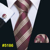 New Red Striped Fashion Designer Ties