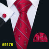 New Red Striped Fashion Designer Ties