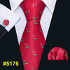 New Red Striped Fashion Designer Ties