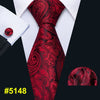 New Red Striped Fashion Designer Ties