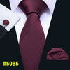 New Red Striped Fashion Designer Ties