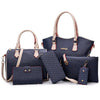 2021 New Leather Fashion High Quality 6-Piece Set Designer Brand Bags