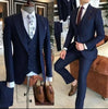 2021 New Italian Tailcoat Design 3 Pieces Slim Fit Suits