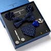 Men's Tie Set Luxury Gift Box Silk Tie Necktie Set for Men 8pcs Inside Packing