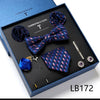 Men's Tie Set Luxury Gift Box Silk Tie Necktie Set for Men 8pcs Inside Packing