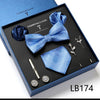 Men's Tie Set Luxury Gift Box Silk Tie Necktie Set for Men 8pcs Inside Packing