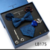 Men's Tie Set Luxury Gift Box Silk Tie Necktie Set for Men 8pcs Inside Packing