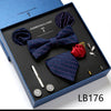 Men's Tie Set Luxury Gift Box Silk Tie Necktie Set for Men 8pcs Inside Packing