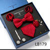 Men's Tie Set Luxury Gift Box Silk Tie Necktie Set for Men 8pcs Inside Packing