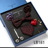 Men's Tie Set Luxury Gift Box Silk Tie Necktie Set for Men 8pcs Inside Packing