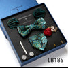 Men's Tie Set Luxury Gift Box Silk Tie Necktie Set for Men 8pcs Inside Packing