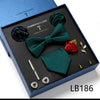 Men's Tie Set Luxury Gift Box Silk Tie Necktie Set for Men 8pcs Inside Packing