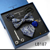 Men's Tie Set Luxury Gift Box Silk Tie Necktie Set for Men 8pcs Inside Packing