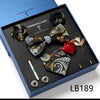 Men's Tie Set Luxury Gift Box Silk Tie Necktie Set for Men 8pcs Inside Packing