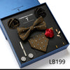 Men's Tie Set Luxury Gift Box Silk Tie Necktie Set for Men 8pcs Inside Packing