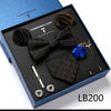 Men's Tie Set Luxury Gift Box Silk Tie Necktie Set for Men 8pcs Inside Packing