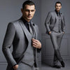 New Formal Suits Slim Fit Tuxedos for Men(Jacket+Vest+Pants)