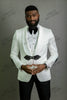 2021 3 Pieces Custom Made Classic White Blazer Tuxedo