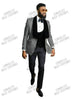 White Jacquard Jacket Men Suit Slim Fit Custom Made Blazer