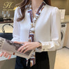 Queen Spring Chiffon Simple Lady Blouse