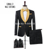 2021 Double Breasted Suit With Pants Tuxedo (Jacket+Pants+Bow)