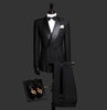 2021 Double Breasted Suit With Pants Tuxedo (Jacket+Pants+Bow)