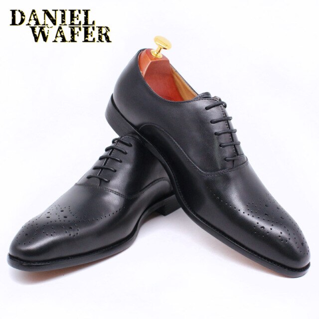 ELEGANT MEN GENUINE LEATHER OXFORD SHOES