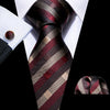 New Red Striped Fashion Designer Ties