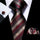 New Red Striped Fashion Designer Ties