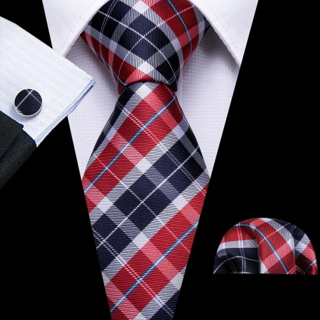 New Red Striped Fashion Designer Ties