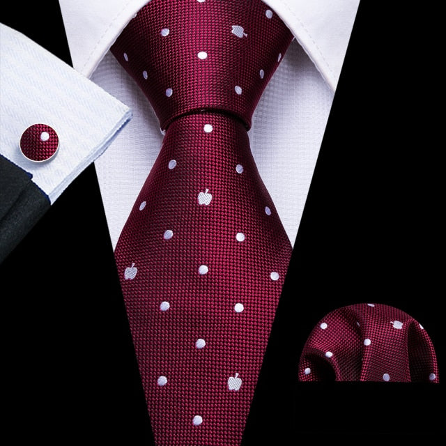 New Red Striped Fashion Designer Ties