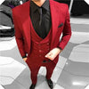 New Arrival One Button Notch Lapel Tuxedo Suits ( Jacket+Pants+Vest+Tie)