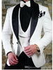 New Arrival One Button Notch Lapel Tuxedo Suits ( Jacket+Pants+Vest+Tie)