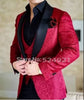 New Arrival One Button Notch Lapel Tuxedo Suits ( Jacket+Pants+Vest+Tie)