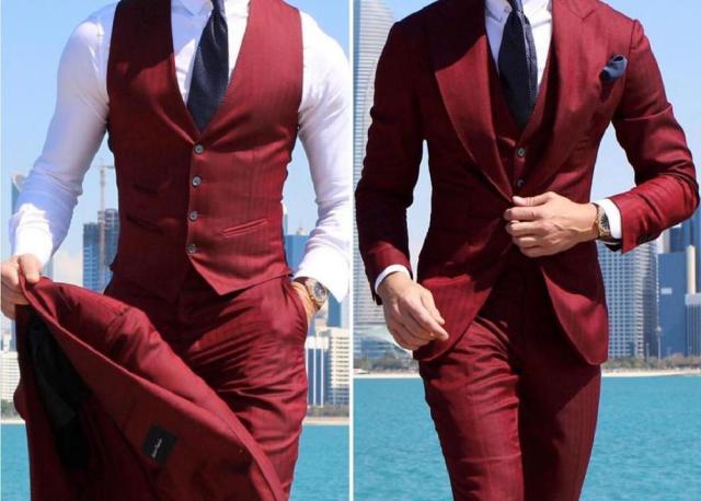 Classy Slim Fit 3 Piece Suits (Jacket+Vest+Pants）