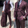 Classy Slim Fit 3 Piece Suits (Jacket+Vest+Pants）