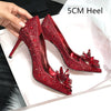 Newest  Cinderella Rhinestone High Heels Pumps Pointed toe Shoes