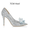 Newest  Cinderella Rhinestone High Heels Pumps Pointed toe Shoes